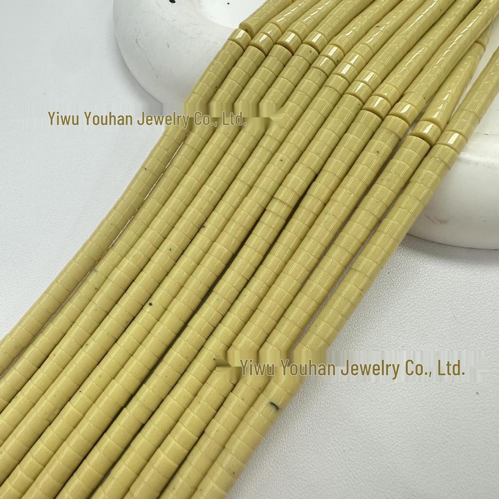 Natural Stone 2x4mm Sherpa Round Slice Spacer Beads – Loose Beads for DIY Accessories