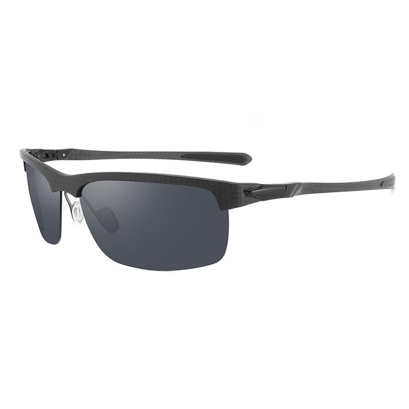 

Dropshipping Full Carbon Fiber Sunglasses UV400 Polarized Sports Cycling Sun Glasses Driving Fishing Anti Glare Gafas De Sol as picture чёрный
