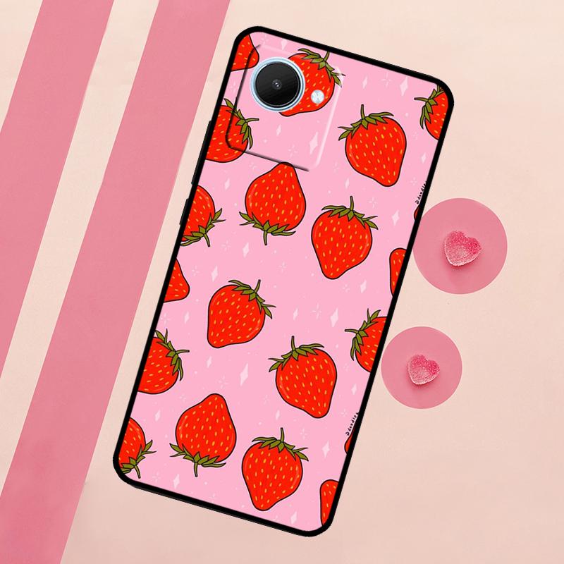 

Strawberry For Realme 15 Pro 10 11 12 13 14 Pro Plus GT7 C67 C65 C63 C61 C55 C53 C51 C35 C71 C75 Case Realme C67 4G