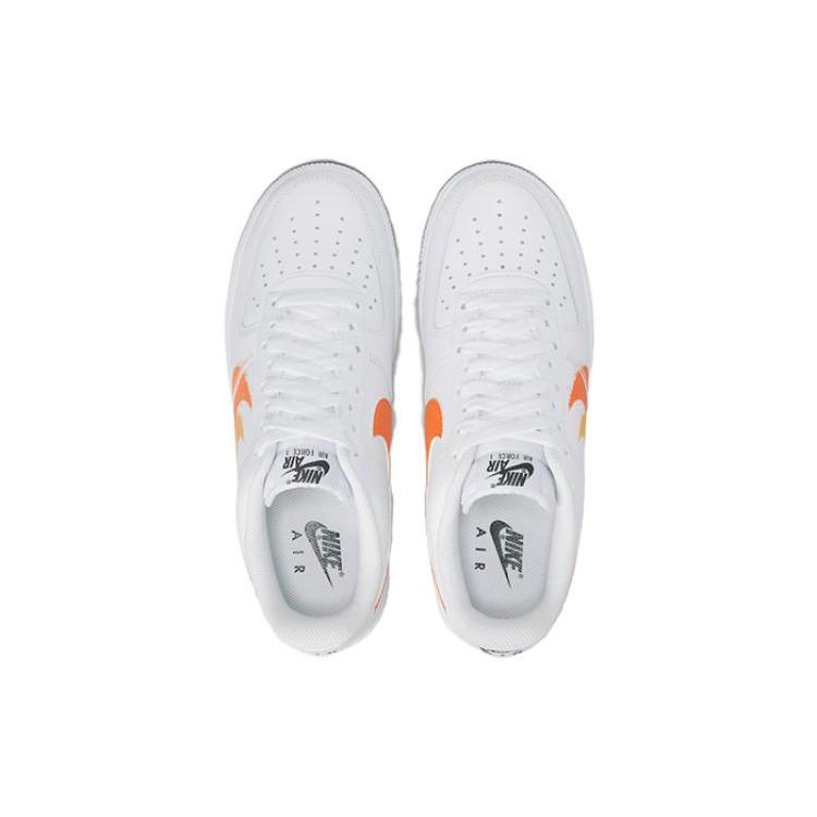 Nové Nike Air Force 1 Low '07 Spray Paint Swoosh Bílé Bezpečnostní Oranžové FJ4228-100