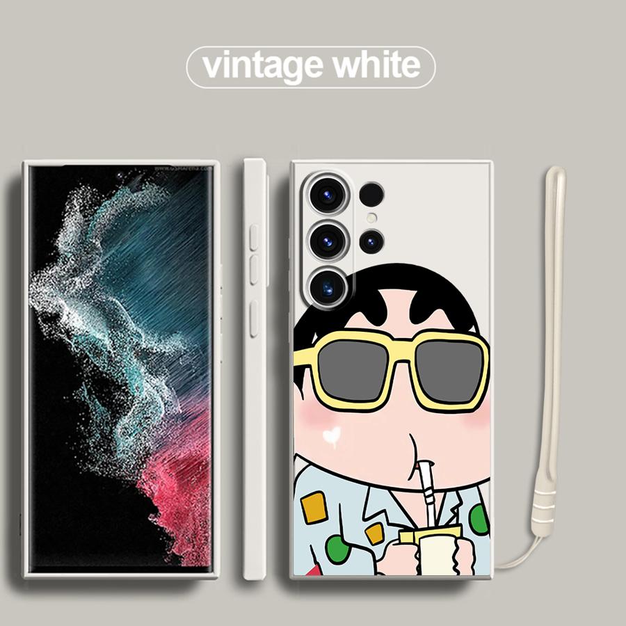 

Cute Crayon Shin-chan Phone Cover Case for Samsung Galaxy S25 S23 Note 20 10 Ultra S21 Plus S24 Ultra S20 FE S22 S25Edge Galaxy S23