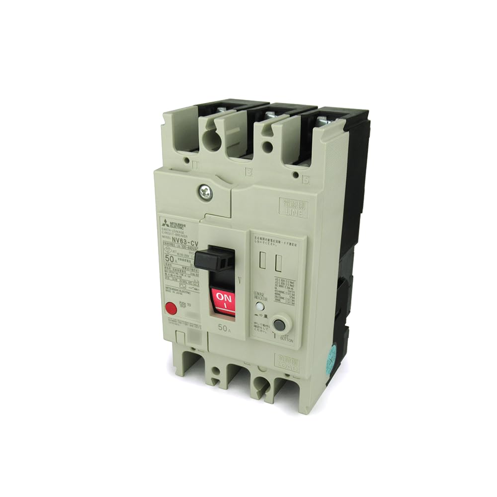 

Mitsubishi Electric 3P 50A 30MA Leakage Circuit NN NV63-CV (Earth Breaker) (3 Pole) (AC 100-440)