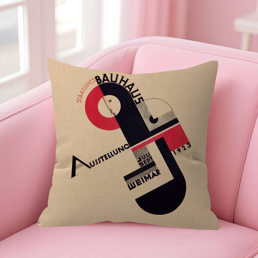 Abstract Bauhaus Style Geometric Picture Cushion Cover Car Throw Pillow Case For Sofa Car Christmas Gift