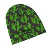 2D Flat Printing Cactus Cartoon Knit Hat with Subtle Fashion Details, Ideal for Adults Seeking Texture And Character In Cold-Season Daily Wear