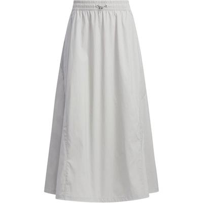 Volume Skirt Solid Color Loose Casual Long Skirt Women Skirts Light-Gray JJ3779