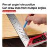 L-shaped Right Angle Ruler High-precision Measuring Ruler New Woodworking Angle Ruler