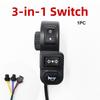 3 In1 Motorcycle Switch Universal Electric Vehicle Handlebar Switch  For 22mm Handlebars