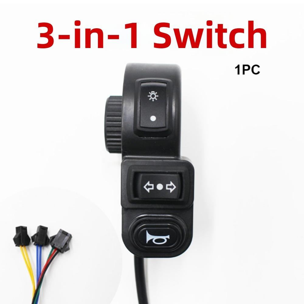 3 In1 Motorcycle Switch Universal Electric Vehicle Handlebar Switch For 22mm Handlebars