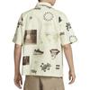 Nike Woven Print Polo Short Sleeve T-Shirt for Men in Coconut Milk Color