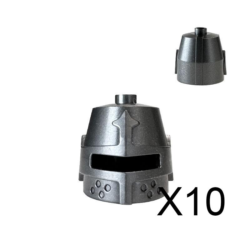 MOC Bausteine Mittelalter Ritter Soldat Actionfiguren Waffen Zubehör Schwert Speer Umhang Weste Helm Rüstung Geschenk Spielzeug Stein