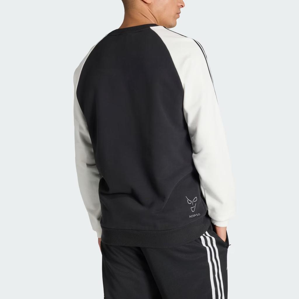 Adidas Originals Juventus Striped Crew Neck Long Sleeve Sweatshirt Men Sweatshirt KB4449