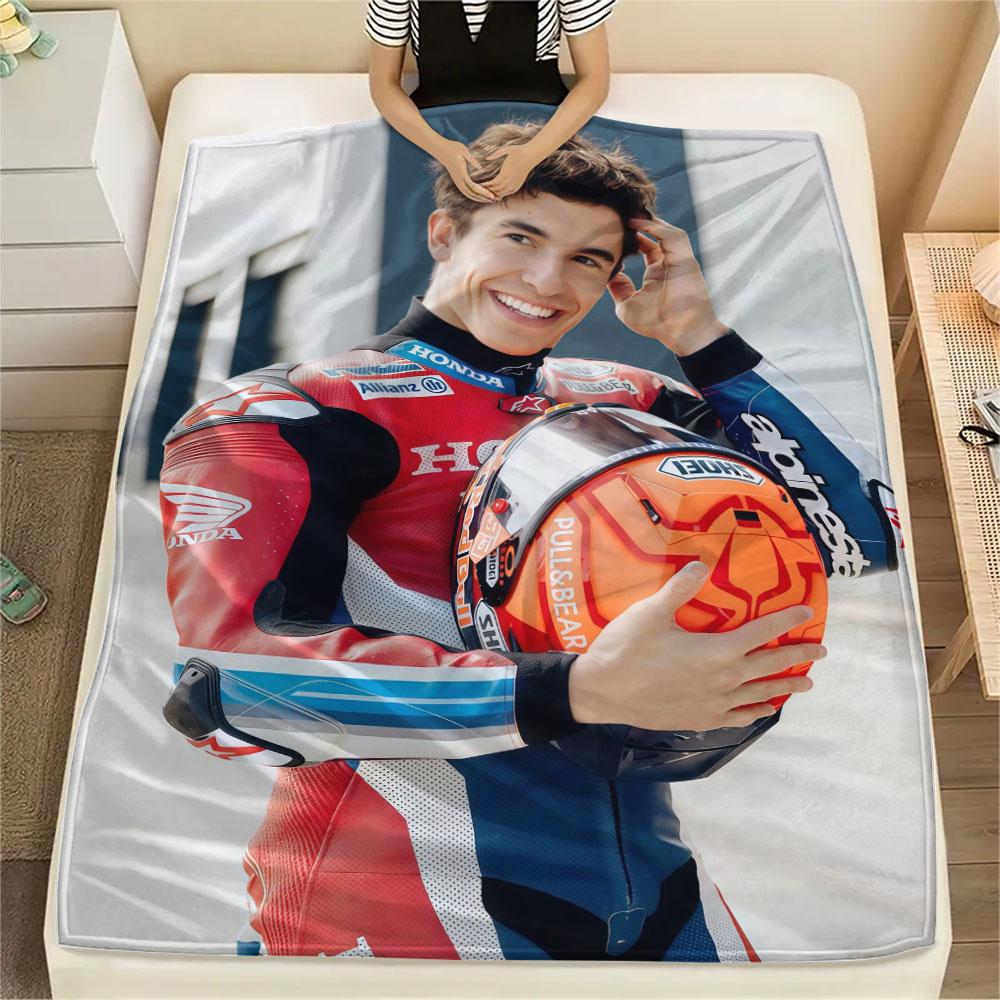 Marquez Printed Flannel Blanket, soft throw for bedroom sofa, washable, Christmas present, great gift.