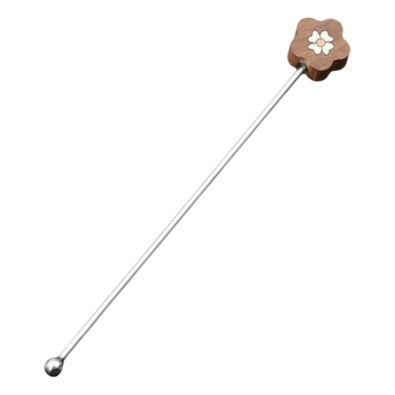 5Pcs Coffee Mixing Stick with Long Handle Elegant Cocktails Stir Stick for Home Use Practical Milk Powder Stirring Rod