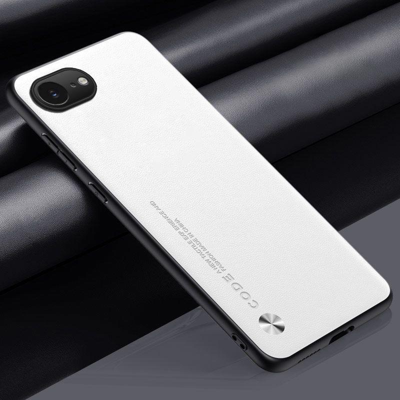 

Чехол из ПУ кожи для iPhone 17e Задняя крышка Силиконовая Полная защита камеры Чехол для телефона для iPhone 16e 17E SE4 Capa Coque Fundas iPhone 16e белый