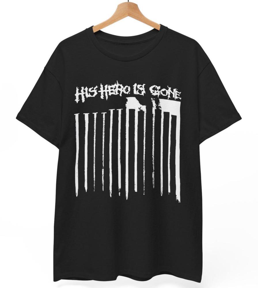 His Hero Is Gone T-Shirt: Hardcore Crust Punk Band Tee Unisex Merch S-5XL