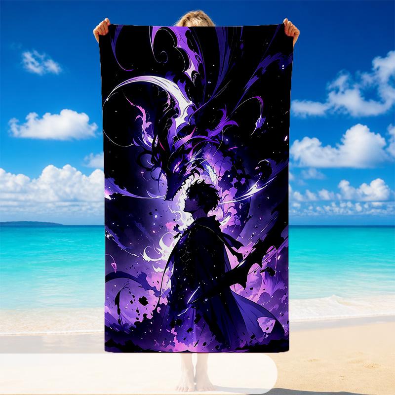 Solo Leveling Beach Towel, Soft Large Absorbent Towel For Beach Swimming Pool Travel Vacation