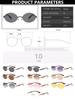 Retro Rimless Sunglasses Women Men Wooden Vintage Pattern Luxury Brand Sun Glasses Fashion Shades Female UV400 Travel Outdoor