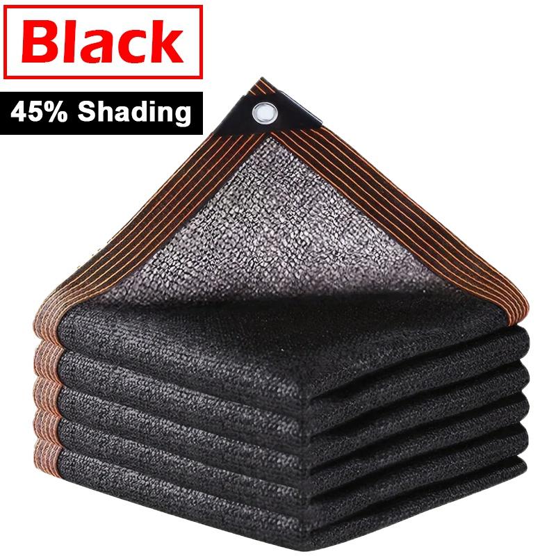 45% Shading Lightweight Sunshade Net Garden Plants Sun Shelter UV Resistant Greenhouse Shading Cover Patio Sun Shade Mesh (Black,1x2m) чёрный