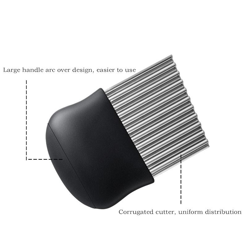 

Нож для картофеля, моркови, волнистый край, резак, слайсер, деревянная ручка, овощечистка, фрукты, кухонные принадлежности, столовые приборы