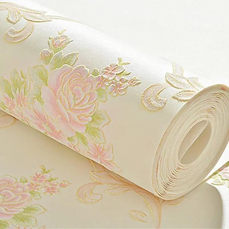 Modern Minimalist Plain Self-adhesive Non-woven Wallpaper for Bedroom, Living Room, High-end Home Background Wall Wallpaper