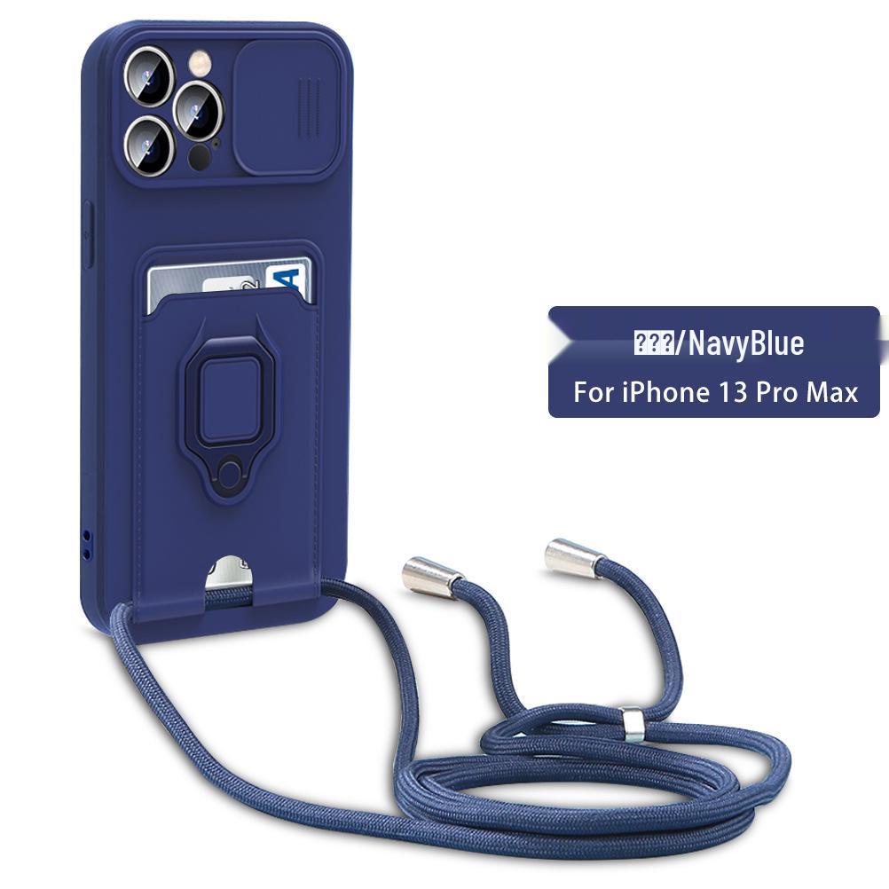 Suitable for Infinix Note 40 Pro, HOT 50, POVA 6 - Push-Window Card Slot Phone Case with Lanyard Holder.