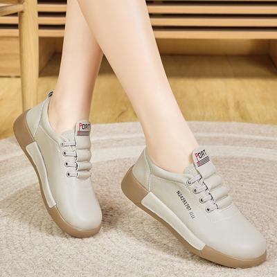 Women Platform Loafers Casual Elegant Leather Shoes Thick Sole Height Increase Thick Sole Sneaker Shoes