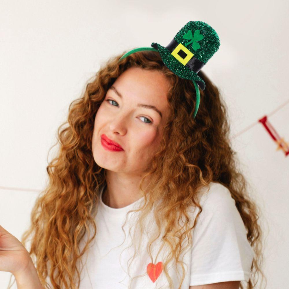 Clover Shamrock Headwear Green St Patricks Hair Hoop St Patrick’s Day Hat Headdress  Halloween