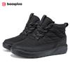 Women's snow boots outdoor waterproof non-slip warm short boots women's  casual hiking shoes cold-proof boots wool lining short barrel winter boots