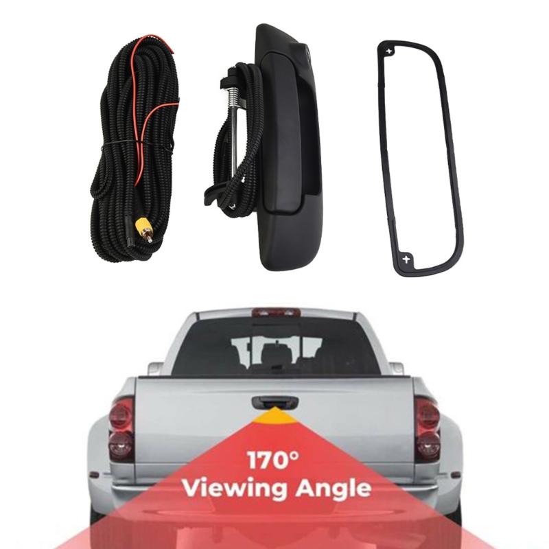 Trunk Tailgate Handle with Backup Rear View Camera for 1500 2500 3500 55276237AA