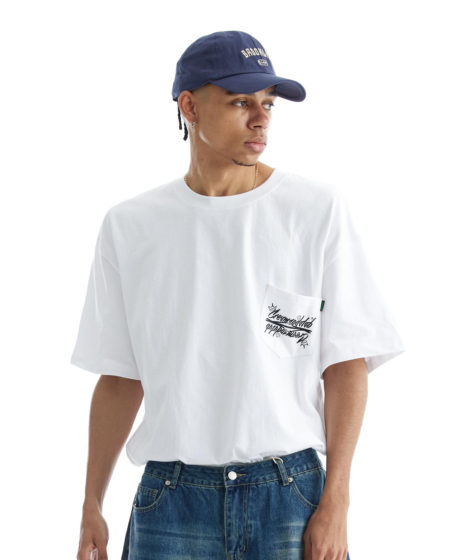 Cream Soda Lab Crsdel Lettering Pocket Short Sleeve Tee Black/M(1)