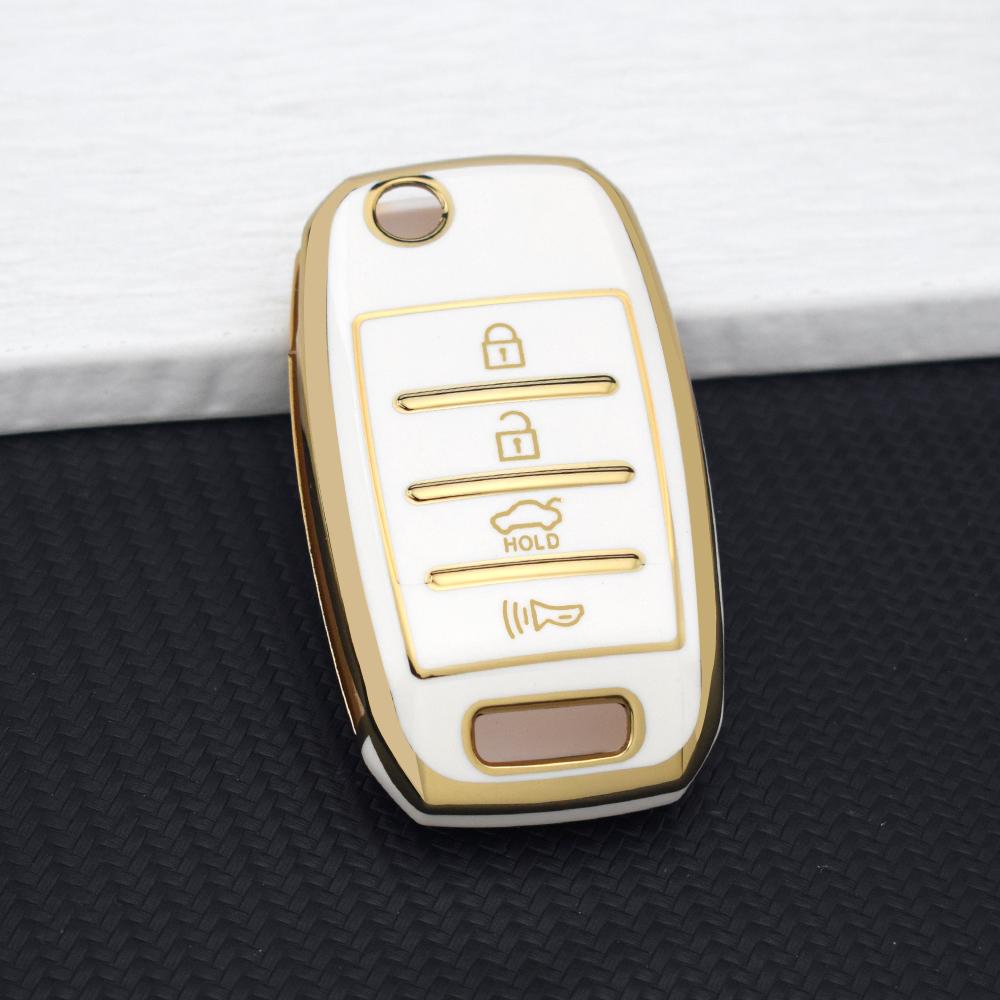 TPU Car Key Case for KIA RIO 3 K2 K3 K4 K5 Sportage Picanto Optima Soul Ceed Sorento Forte Stinger 3/4 Buttons Cerato Key Cover