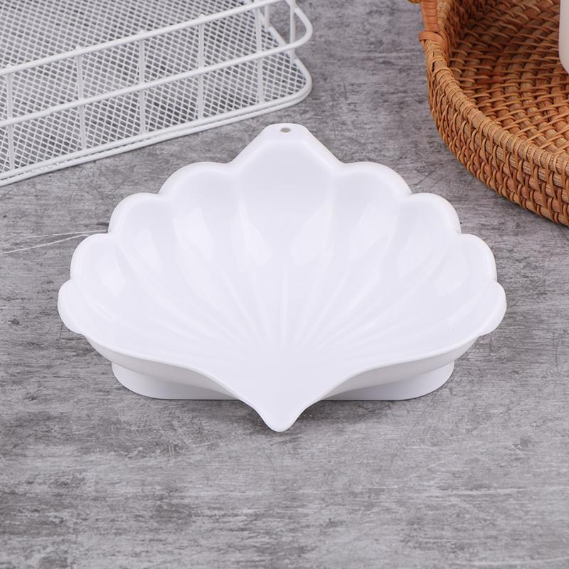 

Creativity Bathroom Soap Dishes Plastic Shell Soap Box Toilet Shelf Soap Box Household Washbasin Soaps Drain Rack
