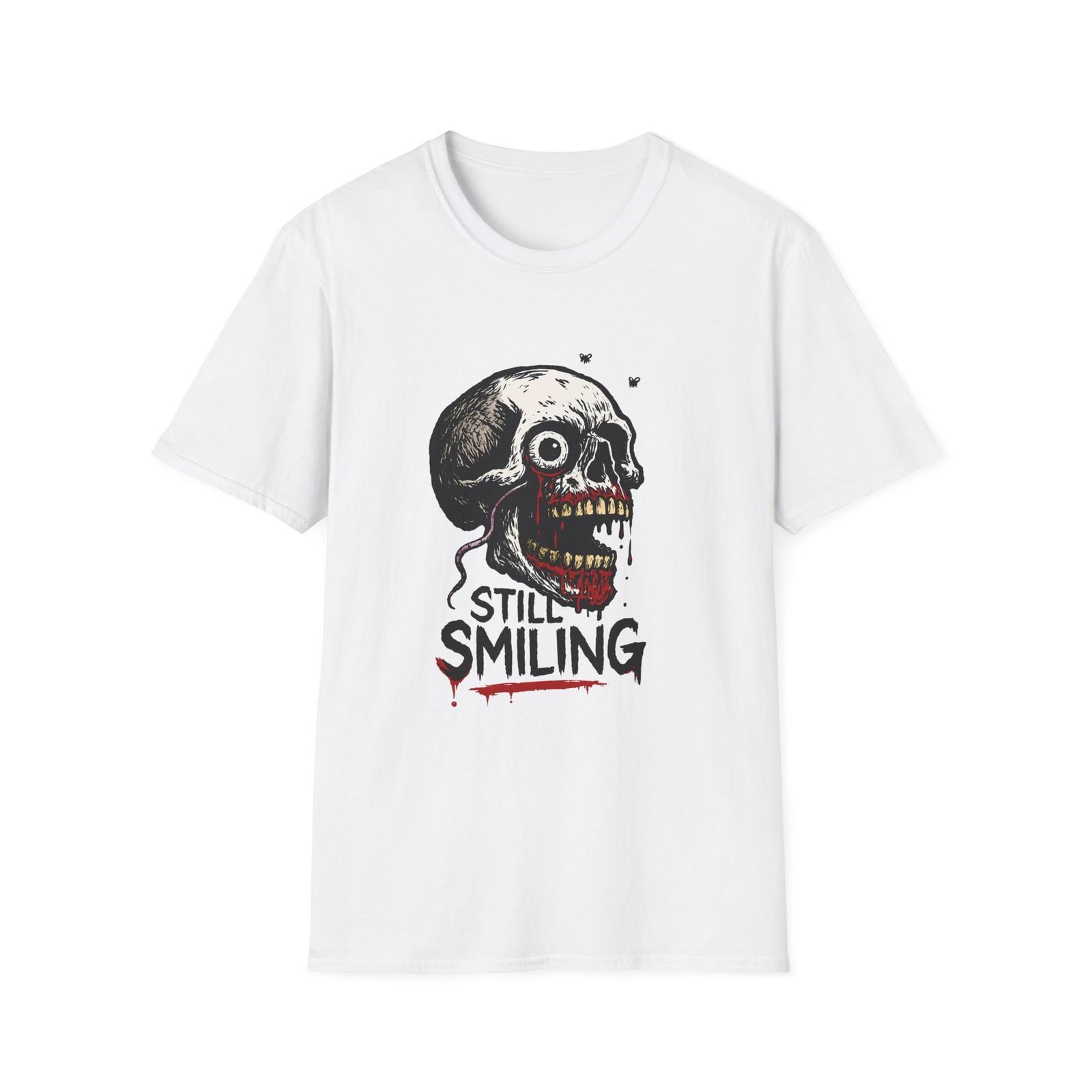 

Unisex Softstyle T-Shirt Skull Horror Grunge Death Gothic Dark Grinning 5XL різнокольоровий