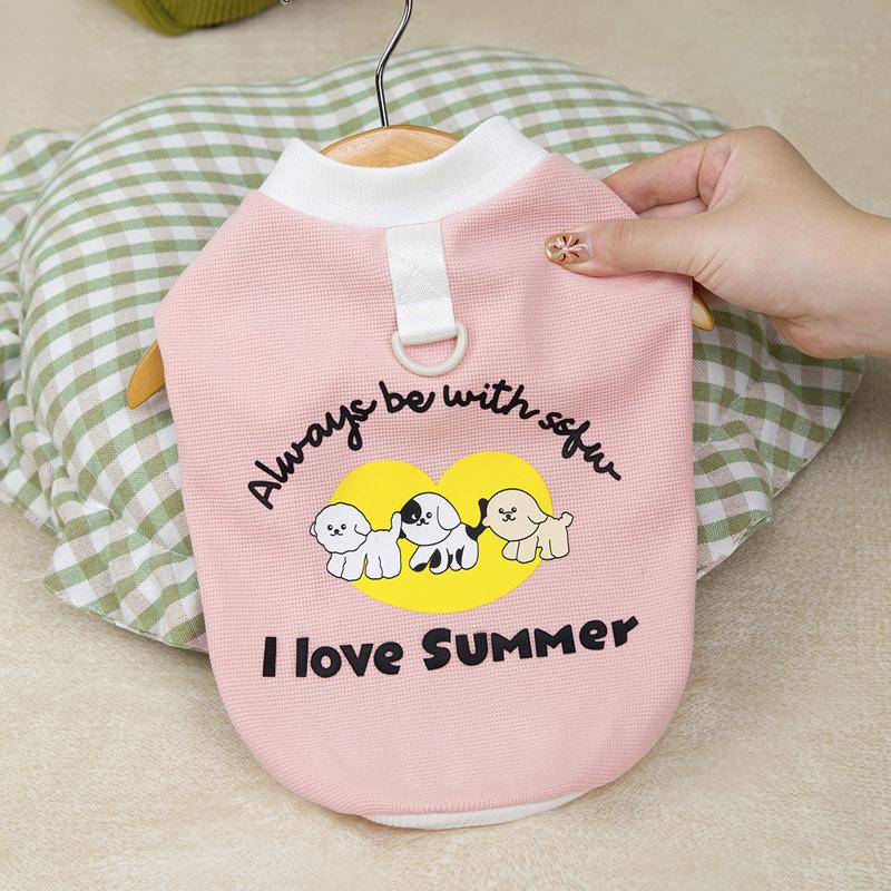 Pet cat vest dog clothes spring and autumn summer new thin