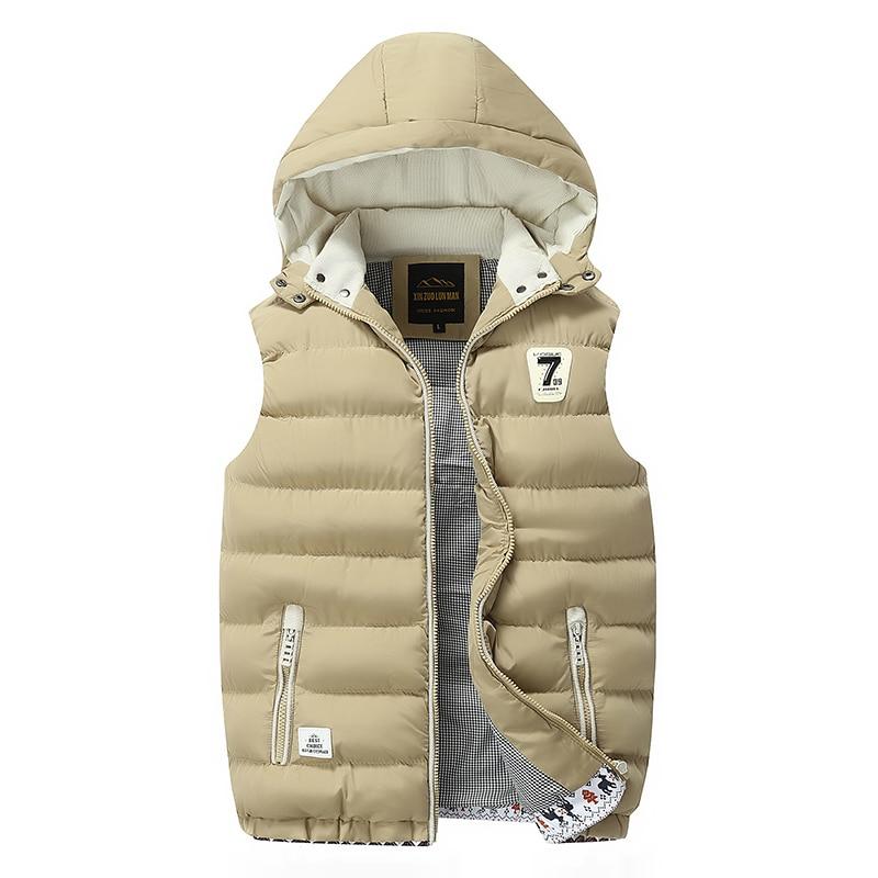 Winter Down Vest Men Casual Waistcoat Men 'S Sleeveless Jacket Plus Size 5xl Warm Men 'S Vest Overcoats