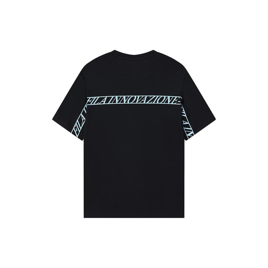 New FILA Drop Shoulder Sleeve T Shirt Women's Black F11W149102F-NV