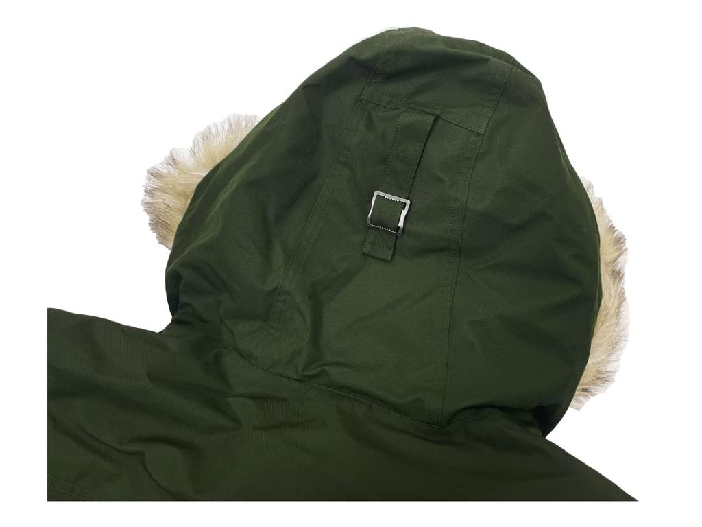 POLO RALPH LAUREN Fur Hooded Down Size 0101861 Men's N-3B Jacket, M, Olive, [Used]