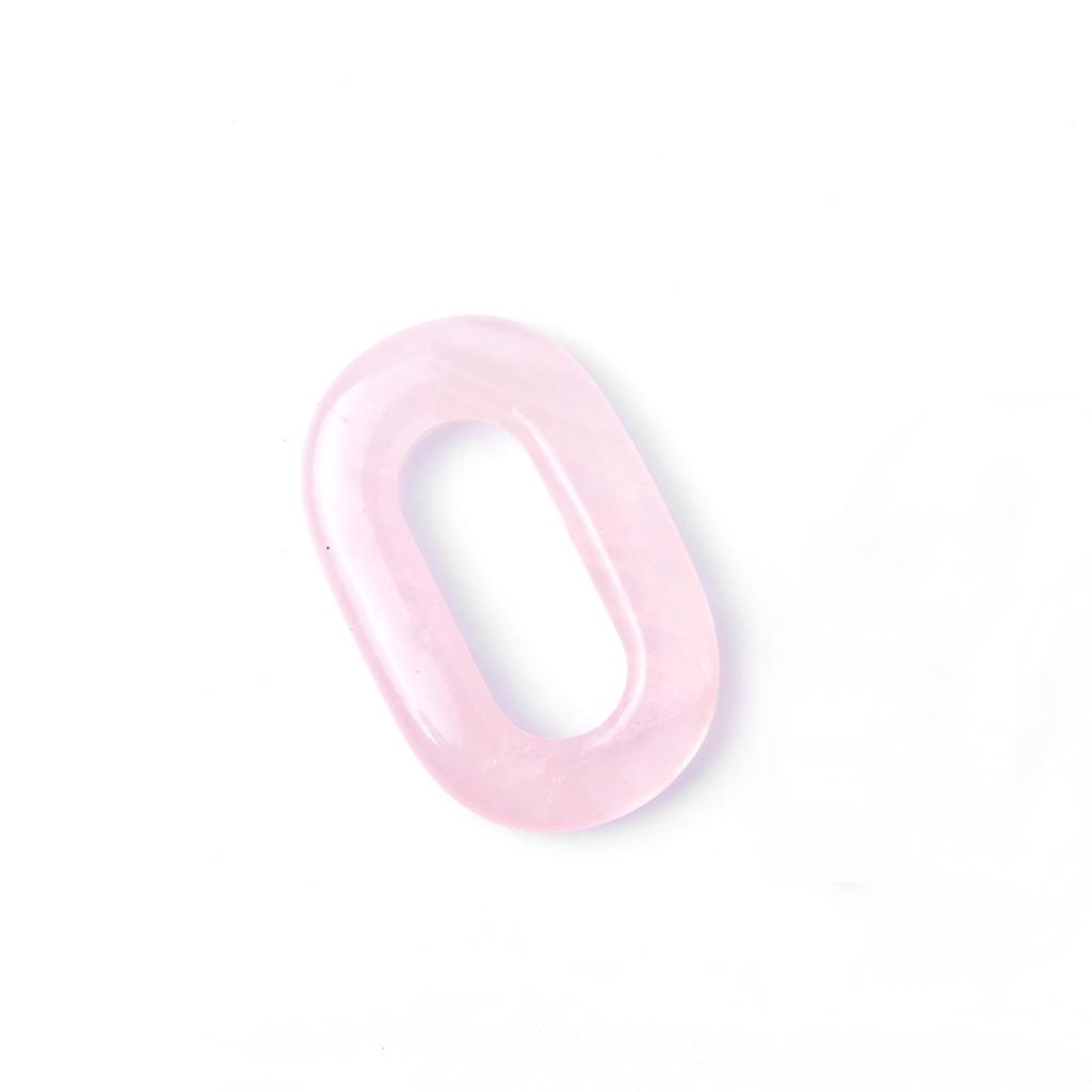 1 Stück Naturstein-Anhänger, hohl, oval, Quarz, Amazonit, Amethyst, Edelsteine, Charms für die Schmuckherstellung, DIY, Frauen, Männer, Halskette, Ohrringe, Zubehör, 23 × 38 mm