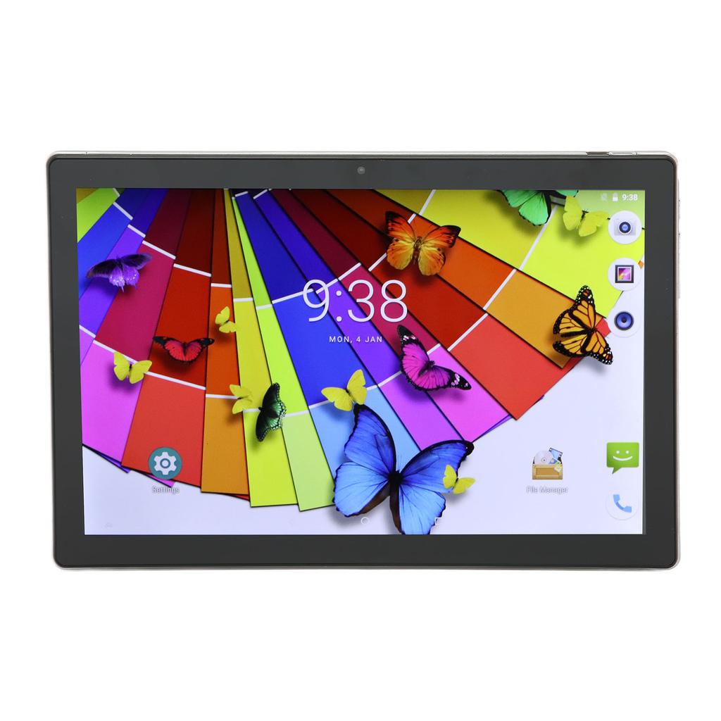 10.1in Tablet 5G WiFi 8GB RAM 256GB ROM Octa Core Type C Rechargeable 8800mah 4G Network Call Silvery Tablet for