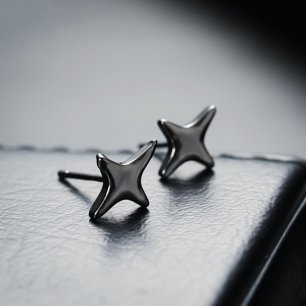 Heren RVS Ster Stud Oorbellen Eenvoudige Geometrische Vorm Lichtgewicht Duurzaam Hypoallergeen Piercing Sieraden voor Dagelijks Gebruik
