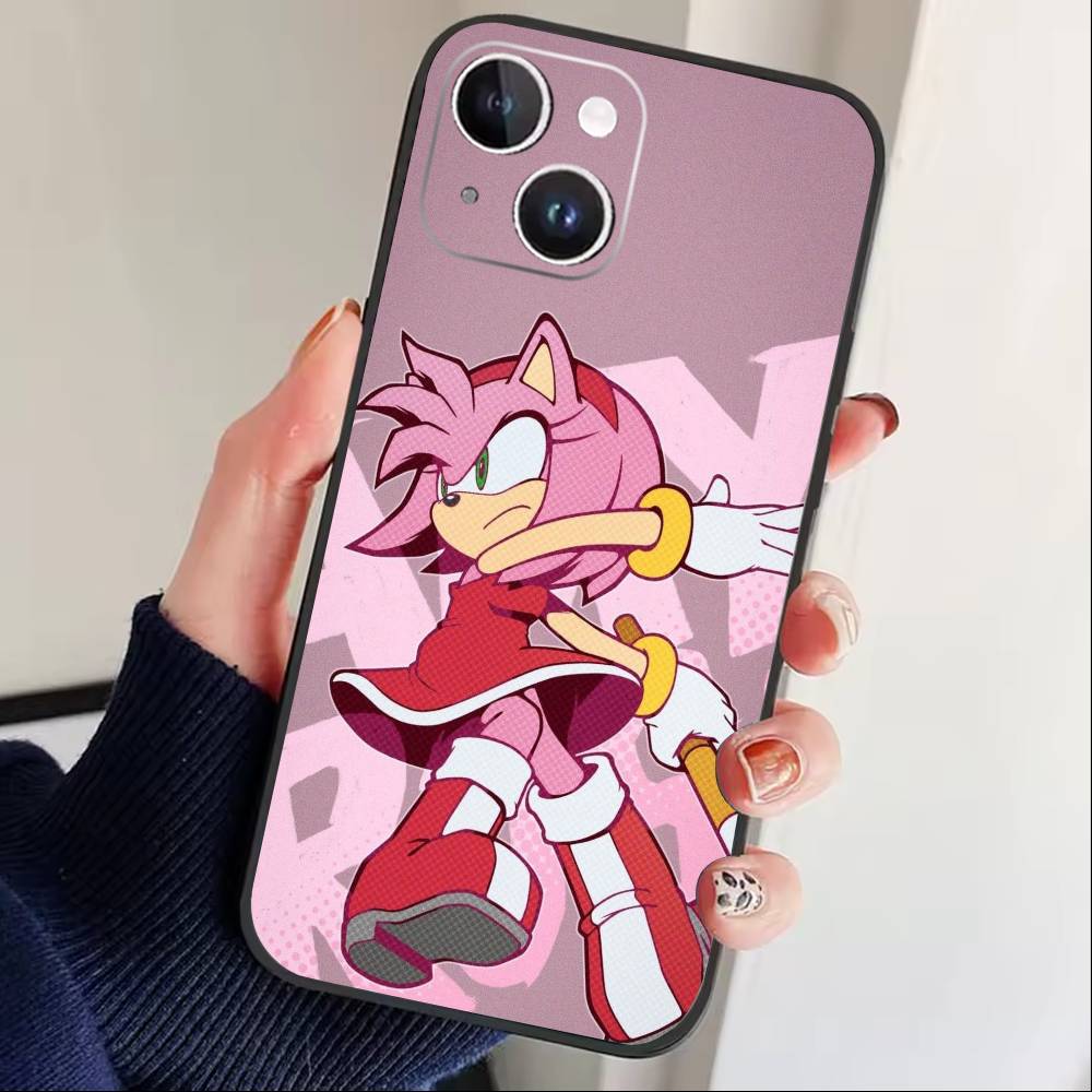P-Shadow the Hedgehog Phone Case For iPhone 16,15,14,13,12,17,Pro Max,Plus Silicone Black Case