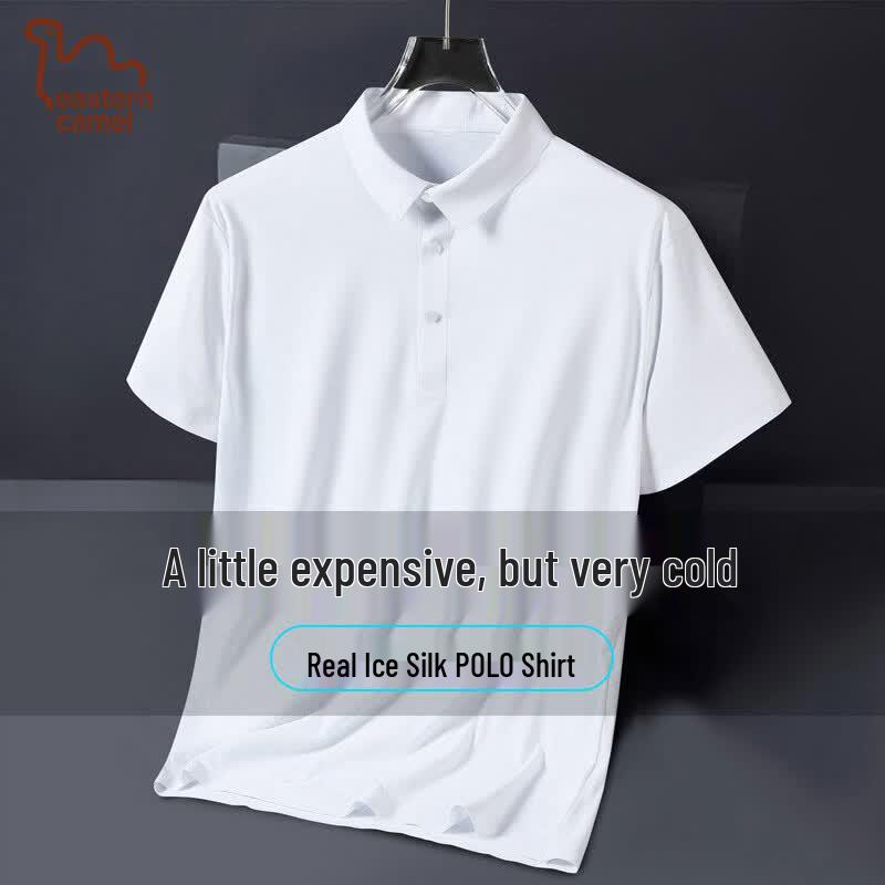 Men s Ice Silk Quick-Dry Polo Shirt L