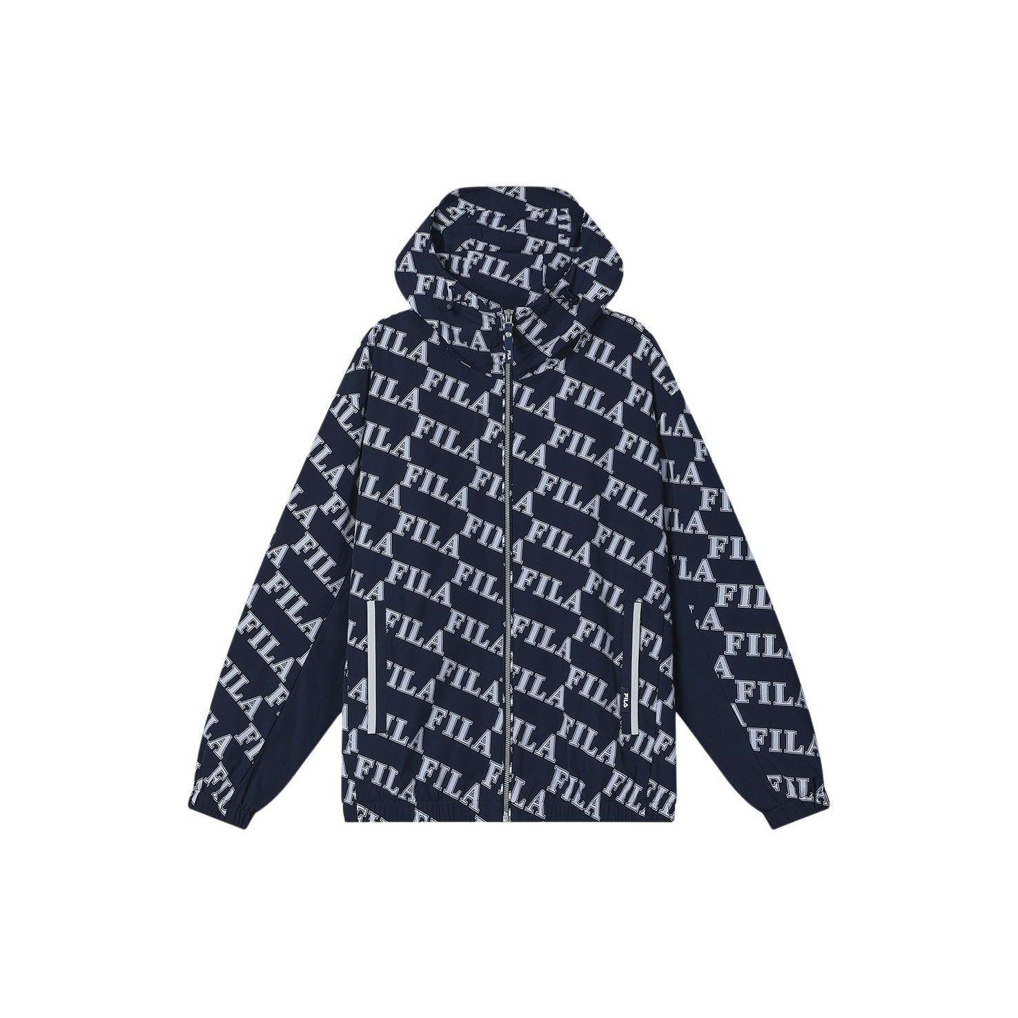 

FILA Logo Printed Hooded Casual Woven Jacket Men jackets F11M419704F-ZB M