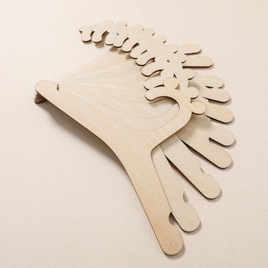 10Pcs Baby Clothes Hangers Wooden Cute Animal Shape Hangers Anti-Slip Clothes Hangers for Nursery Wardrobe Storage Toddlers Clothes