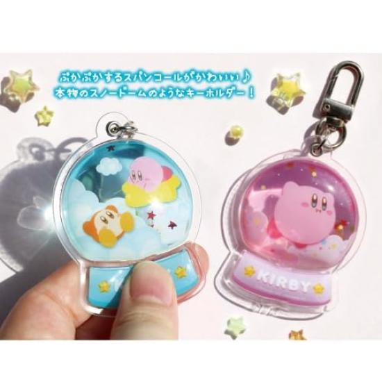 Factory Kirby Snow Globe Floating H65 X W50 X D13mm T's Keychain, Time, Approx. (HK-5546833PT)
