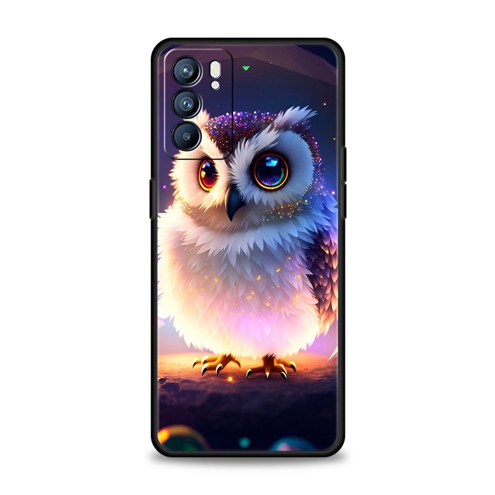 

Phone Case Cover For Oppo A17 A31 A54 A57 A78 A79 Find X5 X6 Reno 7 8 10 11 12 13 F Pro 5G Soft TPU Shell Cartoon Cute Owl Capas Reno11 F