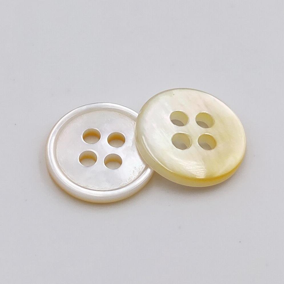 

10 шт. пуговиц-ракушек, белые пуговицы-бабочки, тонкие края, четыре глаза, многомодельные, многоцветные, пуговицы для рубашек и костюмов primary color * 16L = 10.0 MM
