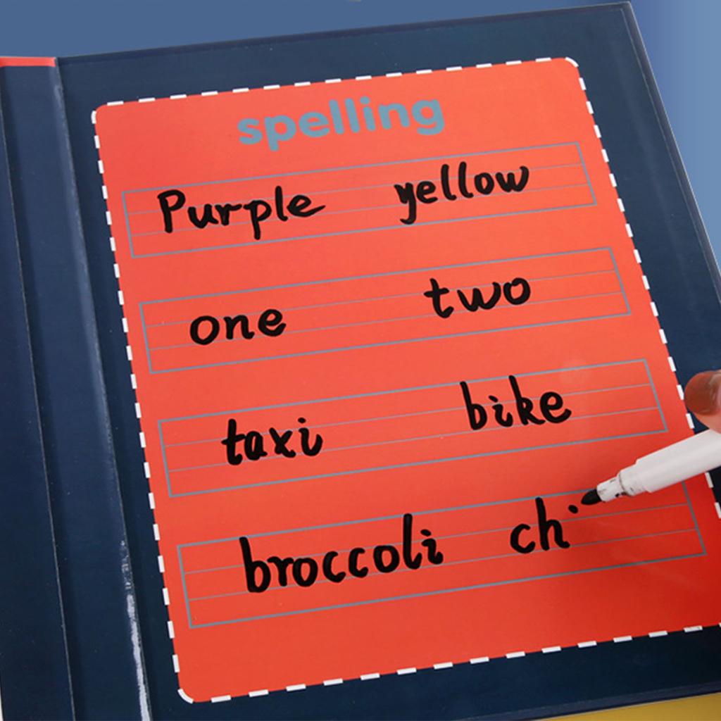 Joc Magnetic de Citire a Cuvintelor și Ortografie Educativ Învățare Timpurie Litere Magnetice Alfabet Ștergibile