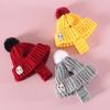 2Pieces Dog Costumes Knitted Hat Scarf Set Warm Winter Hat Scarf Pet Costume Accessories for Small Dogs and Cats Gift