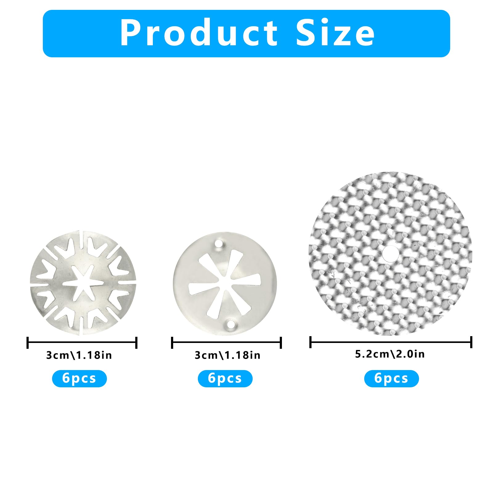 

18pc Heat Shield Repair Kit - 30mm Washers & 50mm Discs for VW & Compatible Cars срібний